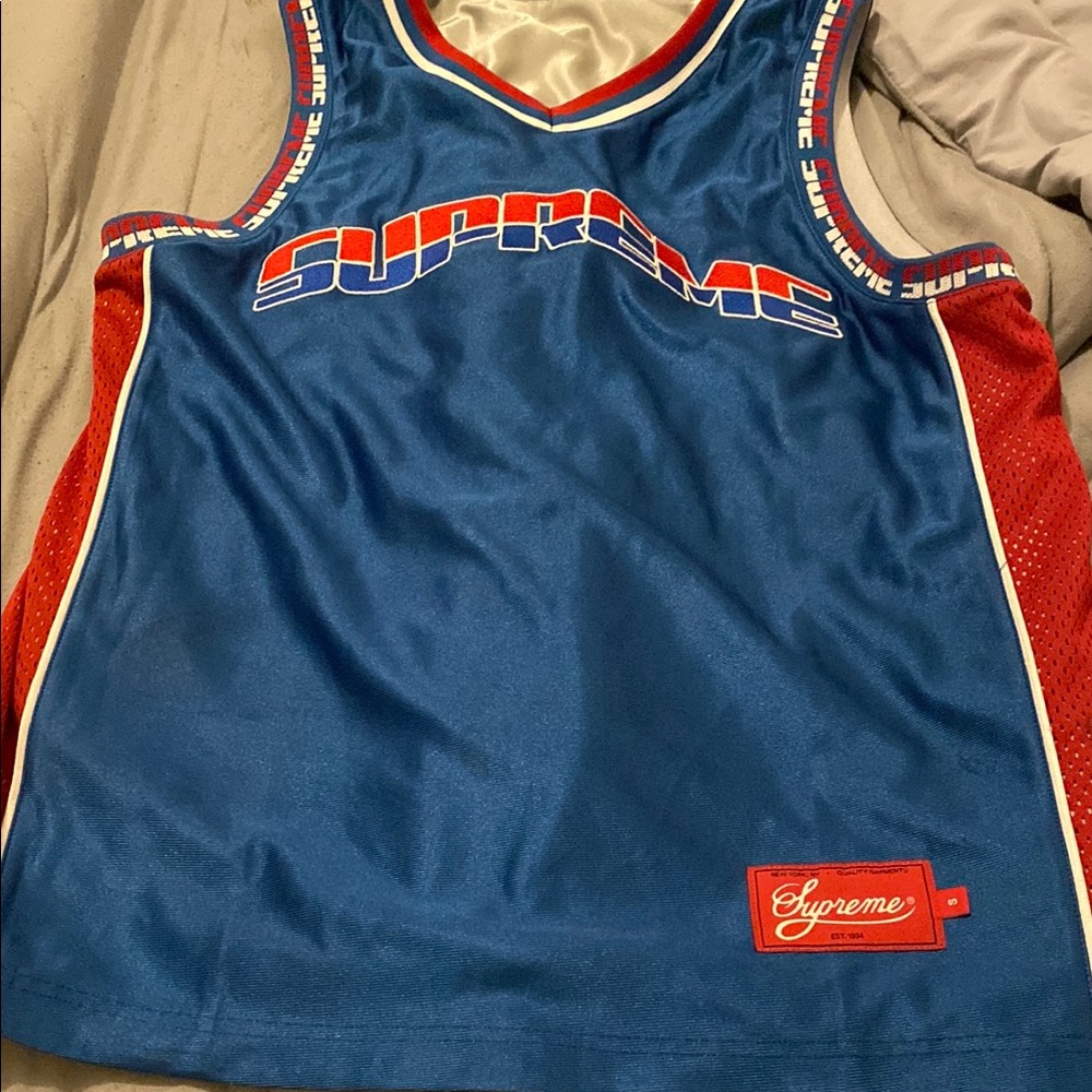 Supreme Red And Blue Logo Patch - image 1